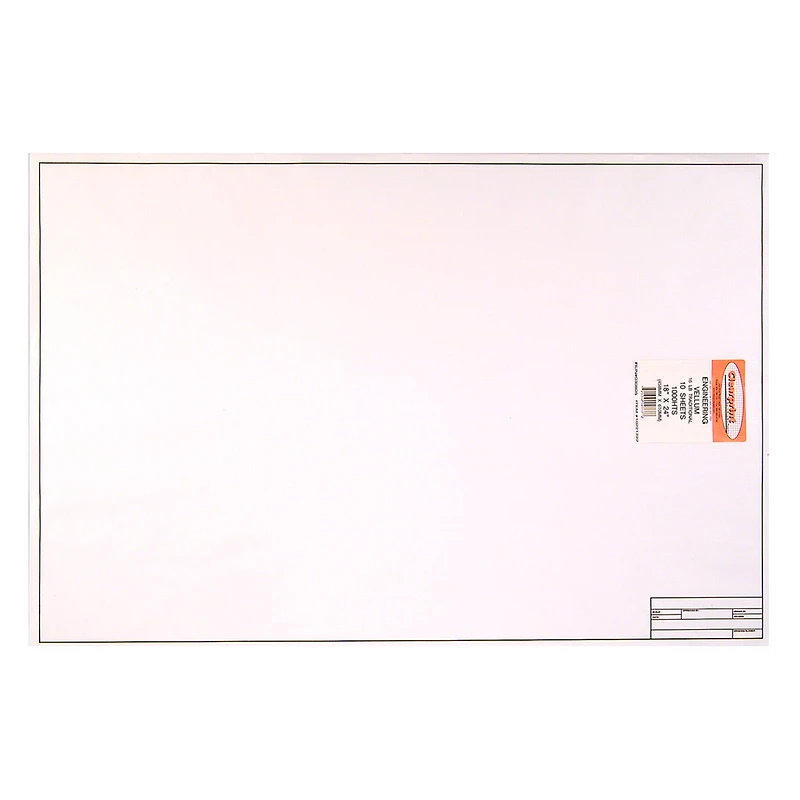Clearprint 1000H Title Block - 1 Sheet, 18 x 24 in