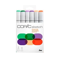 6-Pack Copic Sketch Markers - Secondary Tones