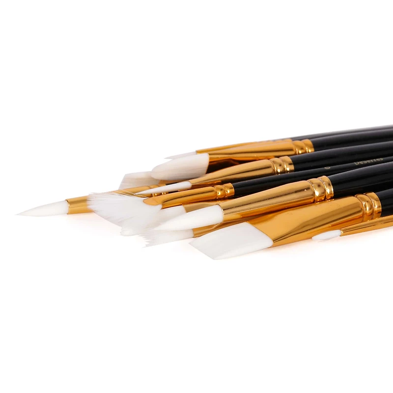 Set of 15 Synthetic Paintbrushes