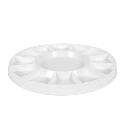 13 wells palette tray with transparent lid