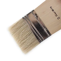 Flat hog bristles brushes