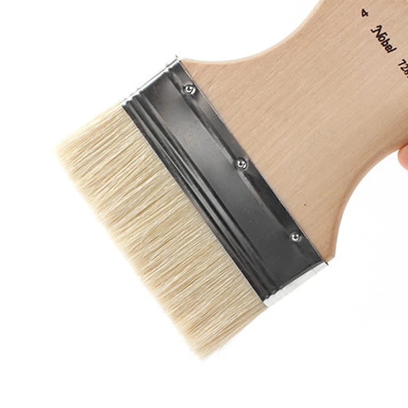 Flat White hog Bristles Brushes