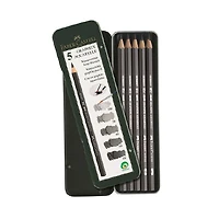 Ens. 5 crayons Graphite Aquarelle - 3,8 mm 