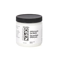Golden Open 8 Oz Acrylic Gel Matte