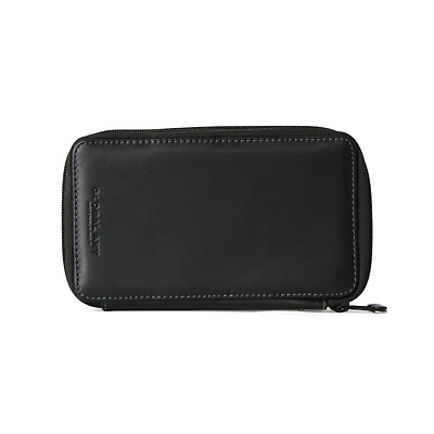 Genuine Leather Pencil Case — Large, Black