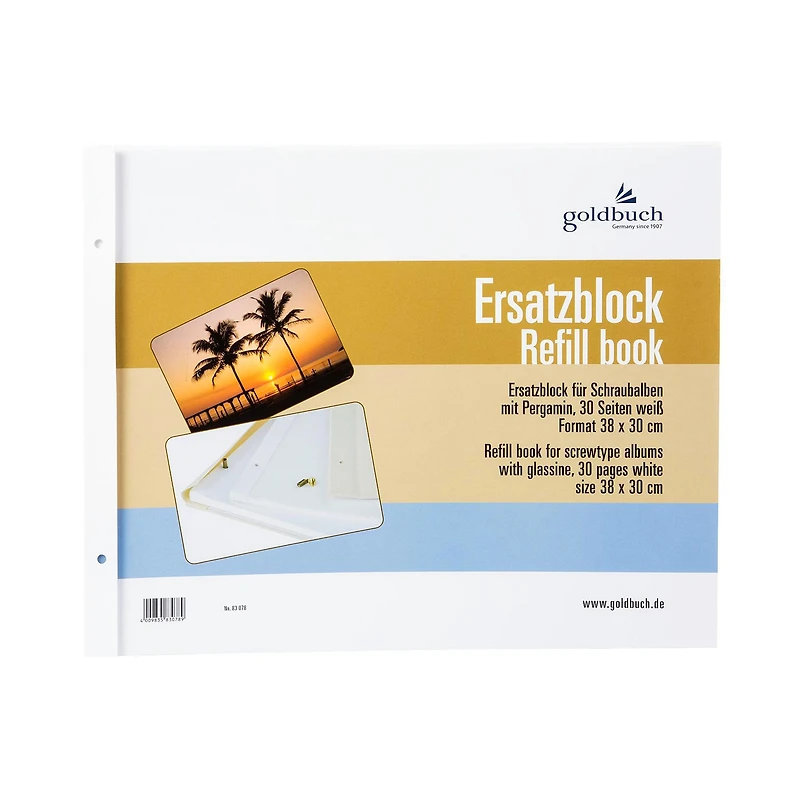 Recharge pour album photos - 30 pages 38 x 30 cm, blanc