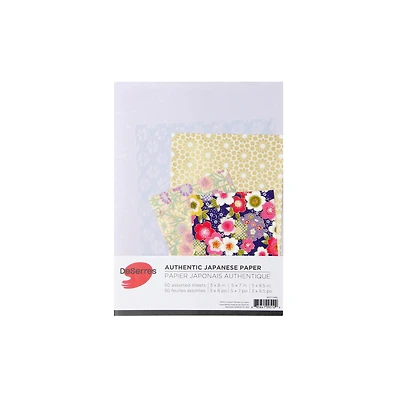 Set of 50 Japanese Papers 6 x 9 – Purple Mix