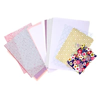 Set of 50 Japanese Papers 6 x 9 – Purple Mix