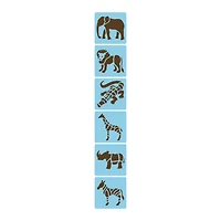 Pack of 6 Stencils – Savannah Animals