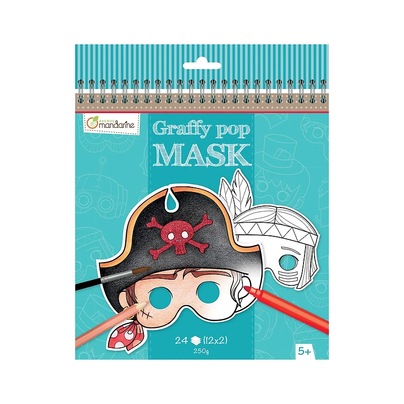 Graffy Pop coloring masks - Boys
