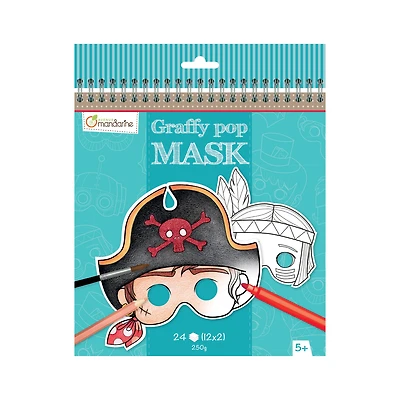 Graffy Pop coloring masks - Boys