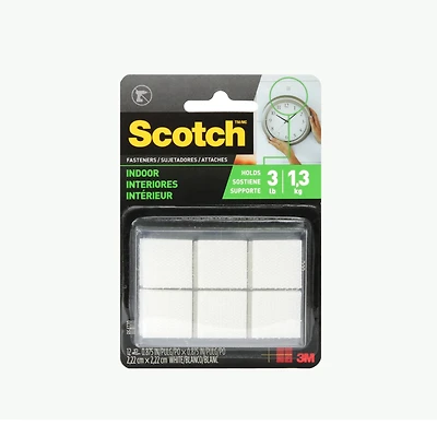 12-Pack Indoor Fasteners Squares - White