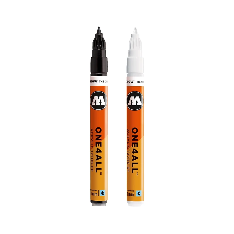Marqueur One4All : 1 mm - Noir Signal