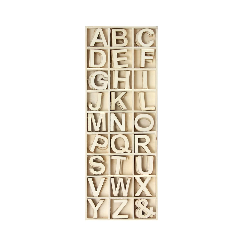Mini lettres en bois