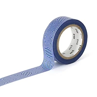 MT Washi Masking Tape - Circle/Border, Blue