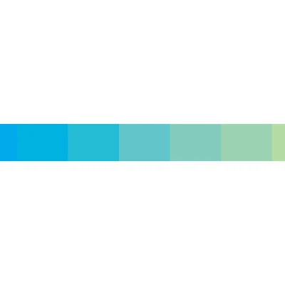 MT Washi Masking Tape - Blue/Yellow Fluorescent Gradation
