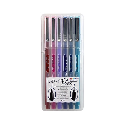 6-Pack Le Pen Flex Markers - Jewel Colours