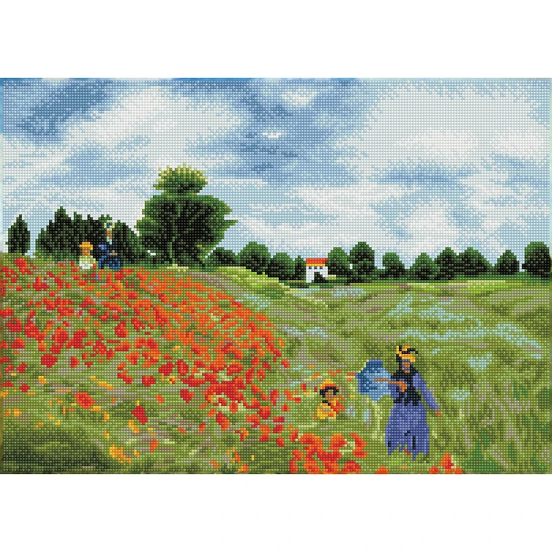Kit créatif Diamond Dotz - Champs de coquelicots, Monet