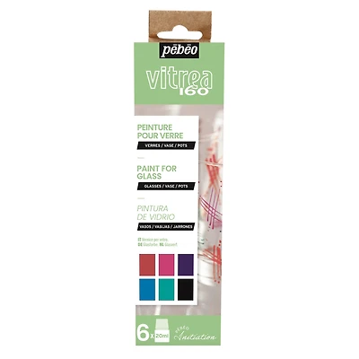 Vitrea 160 Glass Paint Initiation Set - 6 x 20 ml