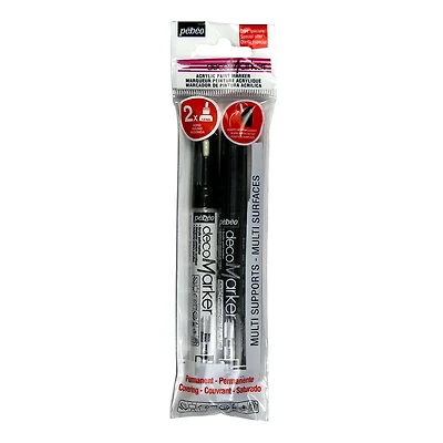 Set of 2 Decomarkers – 1.2 mm, black and white