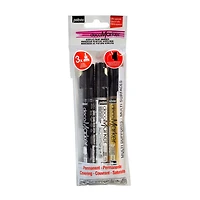 Set of 3 Decomarkers – 1.2 mm, black, white and gold