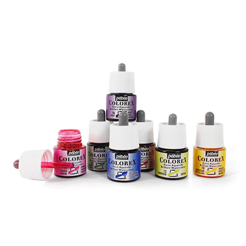 Colorex watersoluble ink, 45ml - Pale Gold