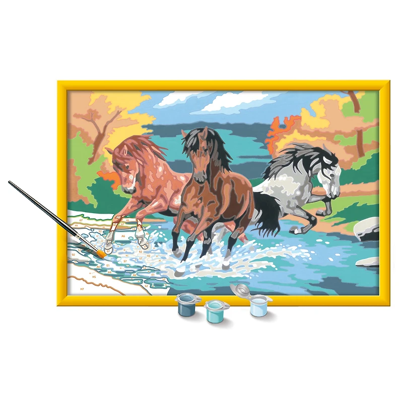 Large Paint By Numbers - "Horde of Horses"