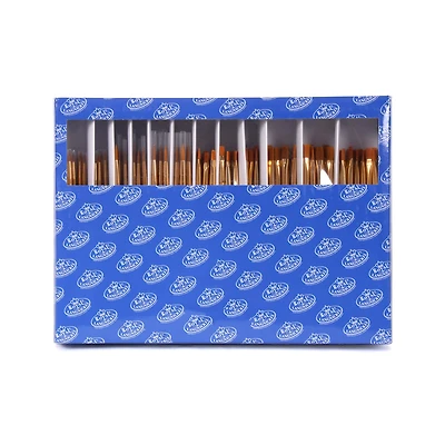 Set of 144 Taklon Paintbrushes
