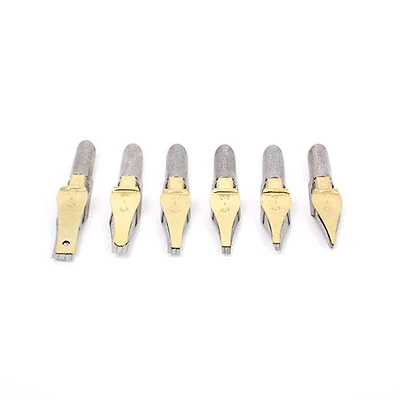 Speedball 6 nibs and penholder set C