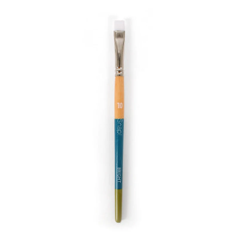 Snap! Paintbrush – Bright, White Synthetic