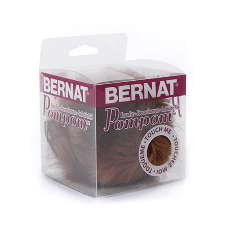 Pompon polyester – Rat musqué brun