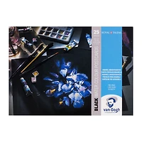 Ens. 25 cartes postales aquarelles Van Gogh - noir