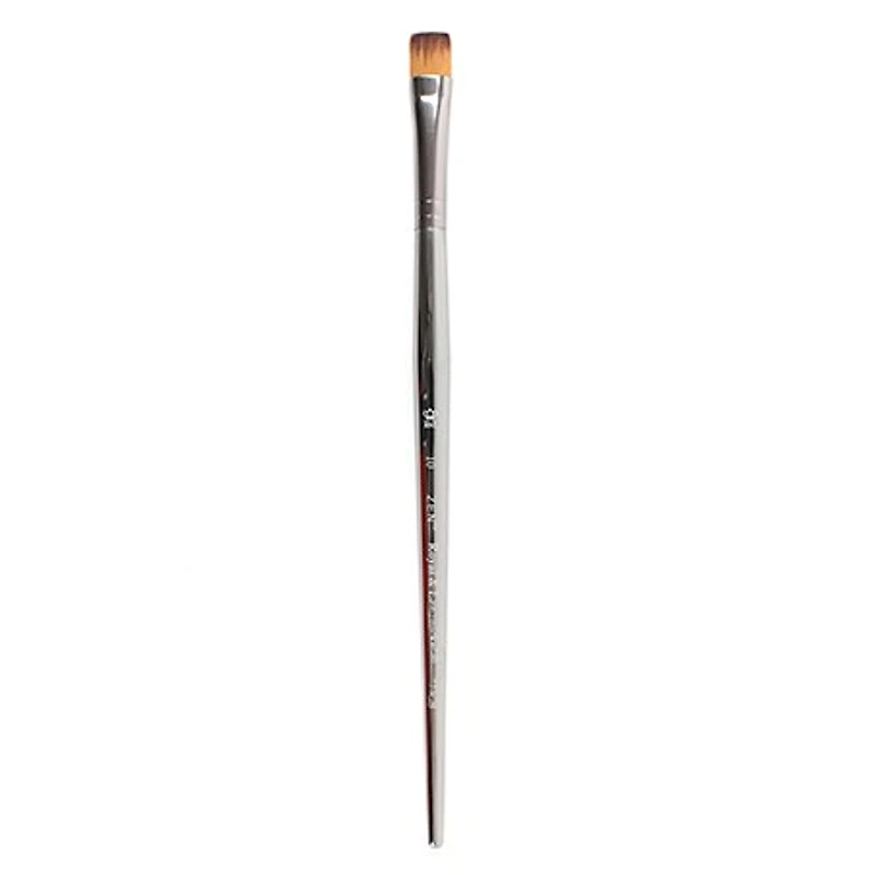 Short handle flat paintbrush