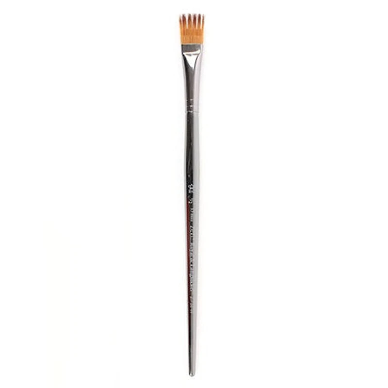 Short handle flat wisp paintbrush