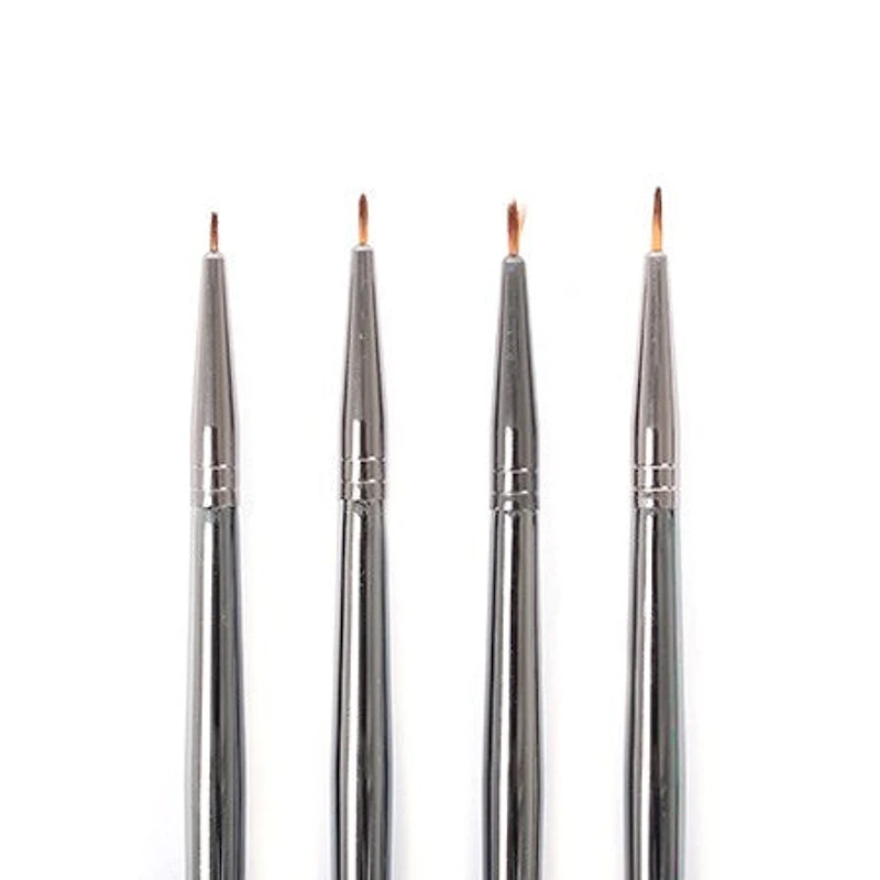 Short handle retouching paintbrush
