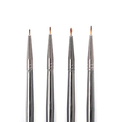 Short handle retouching paintbrush