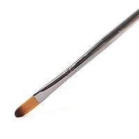 Short handle filbert paintbrush