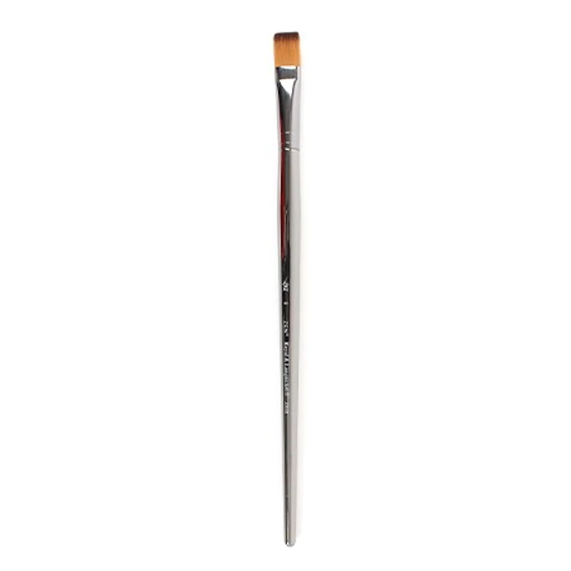 Long handled short flat paintbrush