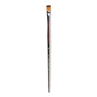 Long handled short flat paintbrush