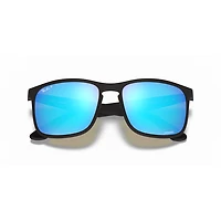 Ray Ban 0RB4264 Matte Black w/ Green Mirror Blue Sunglasses