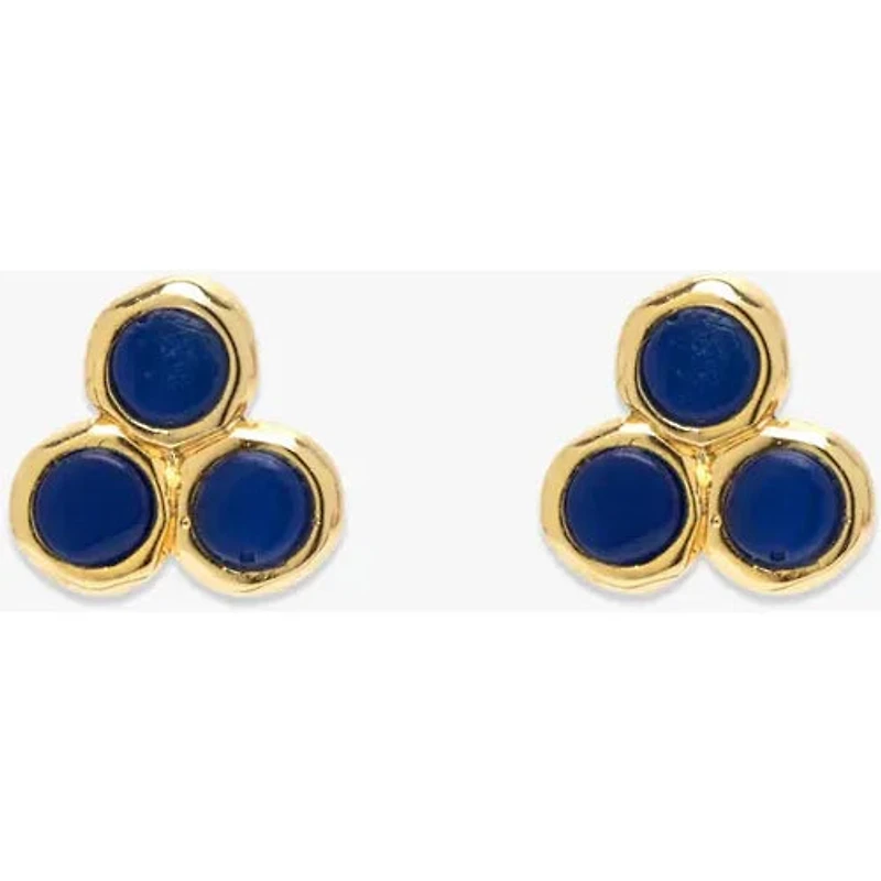 Pura Vida Surfrider Three Stone Stud Earrings