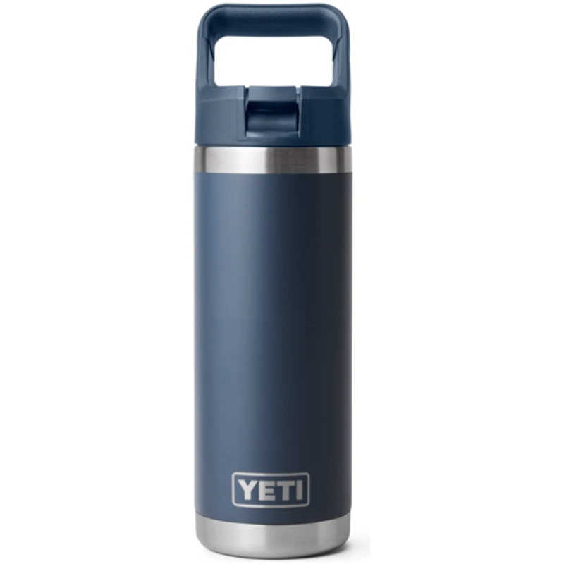 YETI Rambler Water Bottle with Color-matched Straw Cap