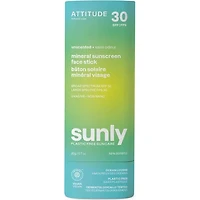 Attitude Sunly Mineral Sunscreen Face Stick Spf 30
