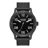 Nixon Patrol Leather Black / Silver / Black