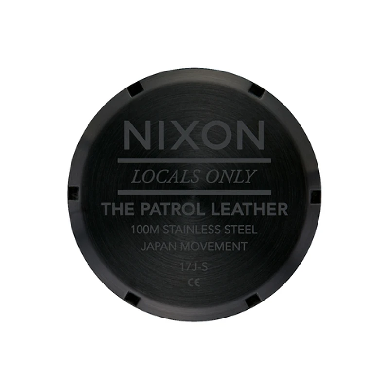 Nixon Patrol Leather Black / Silver / Black