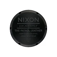 Nixon Patrol Leather Black / Silver / Black