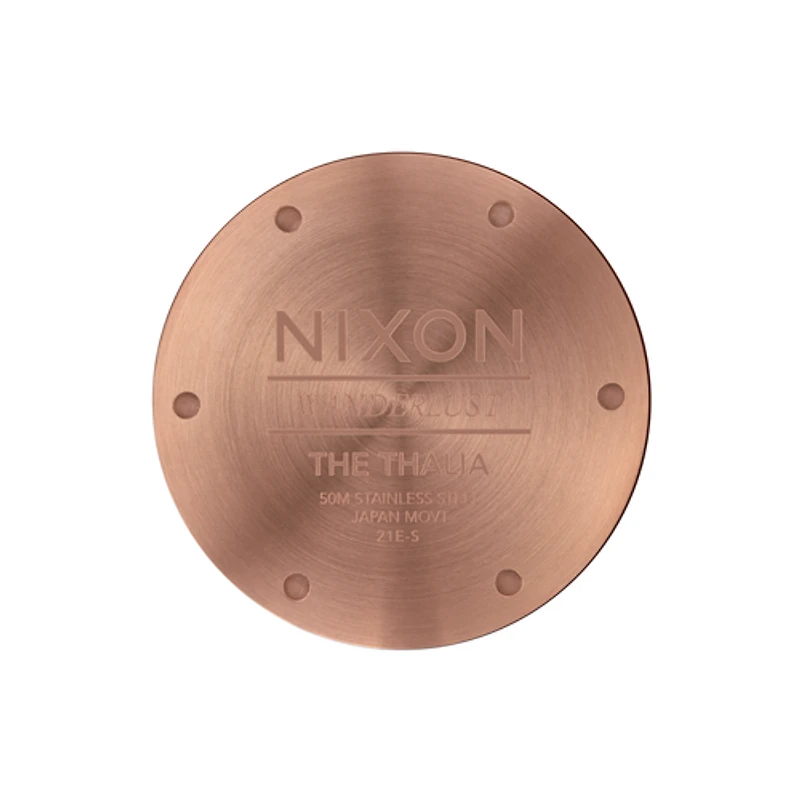 Nixon Thalia Leather Rose Gold / White
