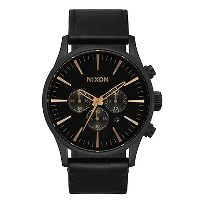 Nixon Sentry Chrono Leather