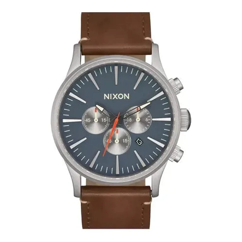 Nixon Sentry Chrono Leather