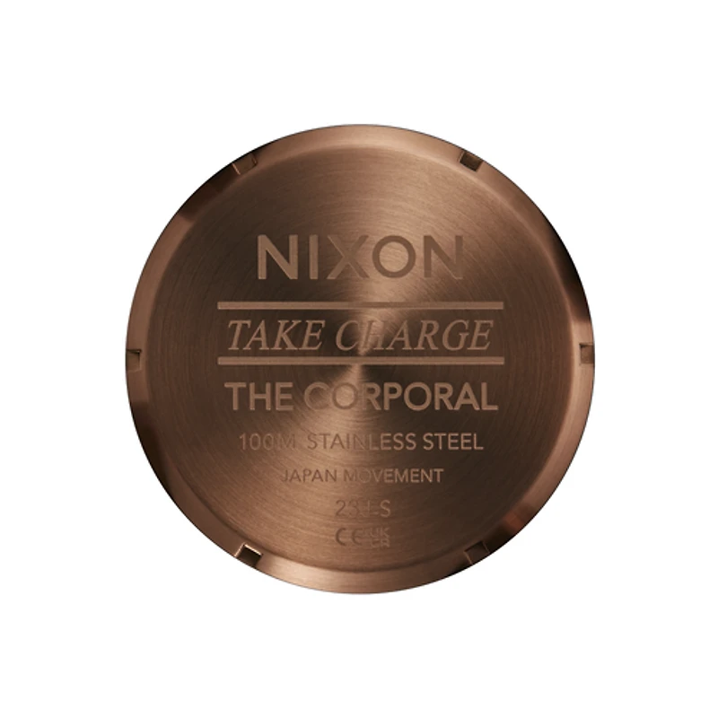Nixon Corporal Stainless Steel Chocolate/Dark Roast